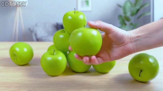 Aomeiter Artificial Apples Green, Box of 12 Pcs By JZKJ : Amazon